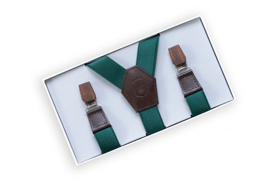 Forest Green Suspenders