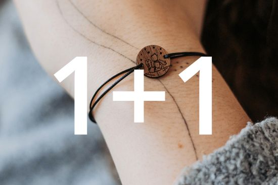 1+1 Wooden Bracelet