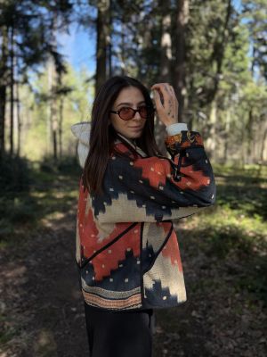 Prošívaná bunda kantha Boho Maharani