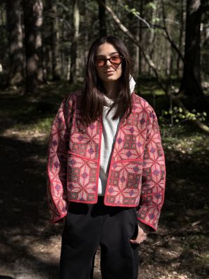 Prošívaná bunda kantha Bloomfire