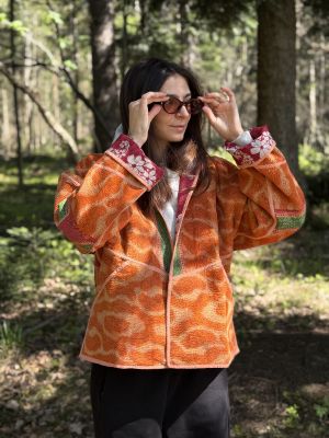Prošívaná bunda kantha Sunset Layer