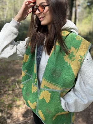 Prošívaná vesta kantha 