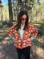 Prošívaná bunda kantha Bloom Patch