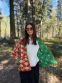 Prošívaná bunda kantha Bloom Patch