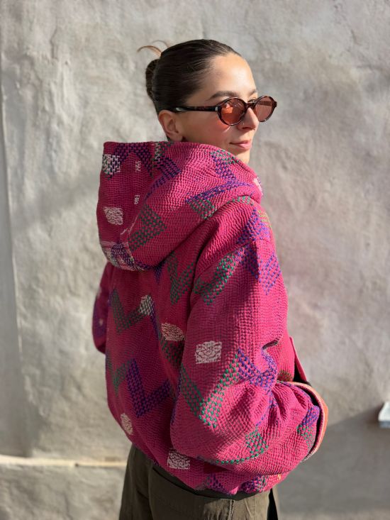 Prošívaná bunda kantha Rosewood