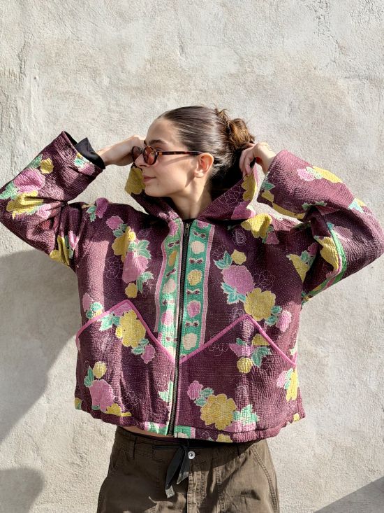 Prošívaná bunda kantha Fig