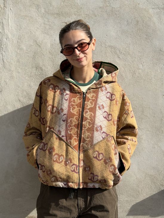 Prošívaná bunda kantha Sand Prošívaná bunda kantha Sand