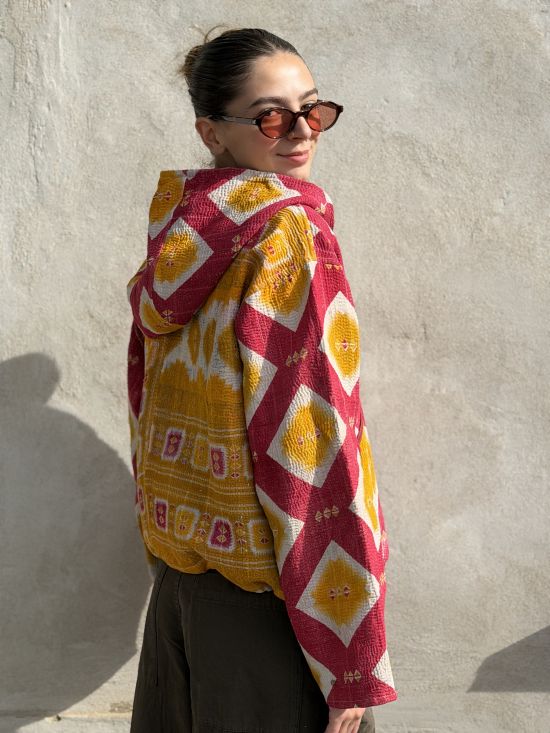 Prošívaná bunda kantha Juniper Prošívaná bunda kantha Juniper