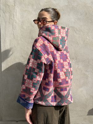 Prošívaná bunda kantha Bluebell