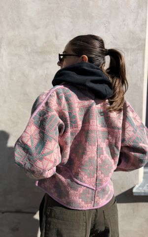 Prošívaná bunda kantha Petal