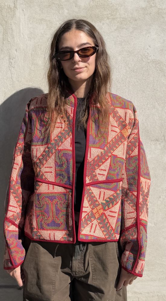 Prošívaná bunda kantha Grove Prošívaná bunda kantha Grove