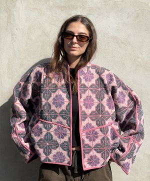Prošívaná bunda kantha Bubble