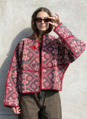 Prošívaná bunda kantha Sakura