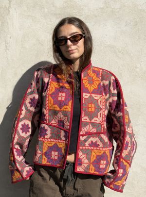 Prošívaná bunda kantha Wild
