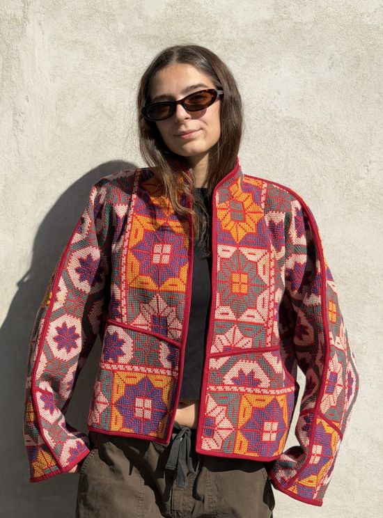Prošívaná bunda kantha Wild